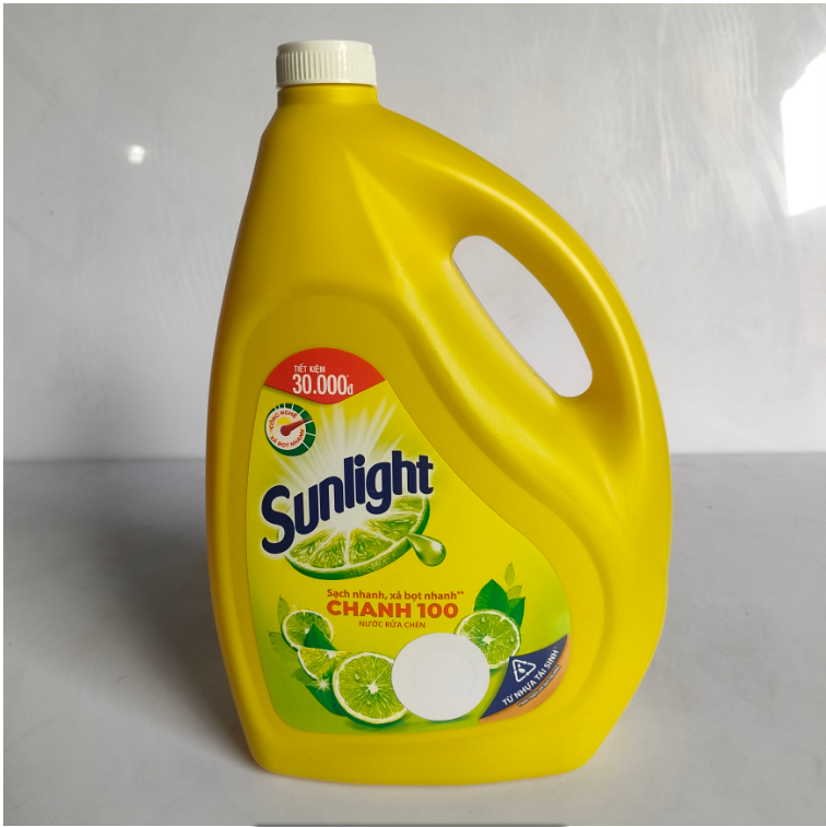 Sunlight Dishwashing Liquid Lemon 3.6kg x 3 Bottles
